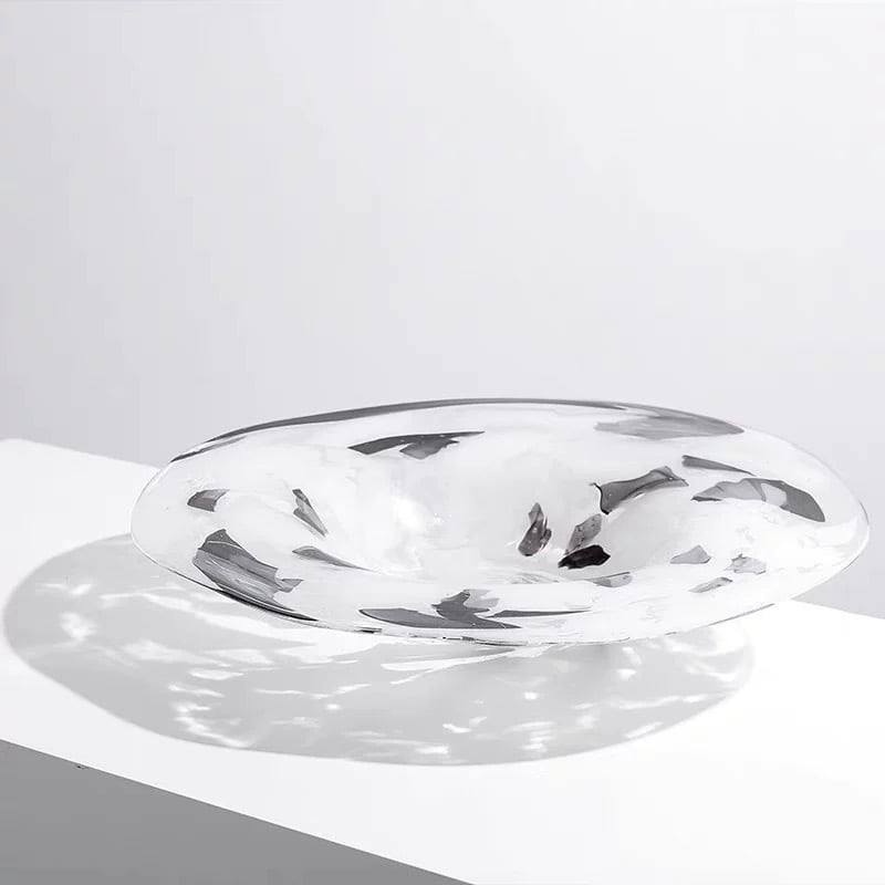 モノトーンペイントデザイン ガラスボウル