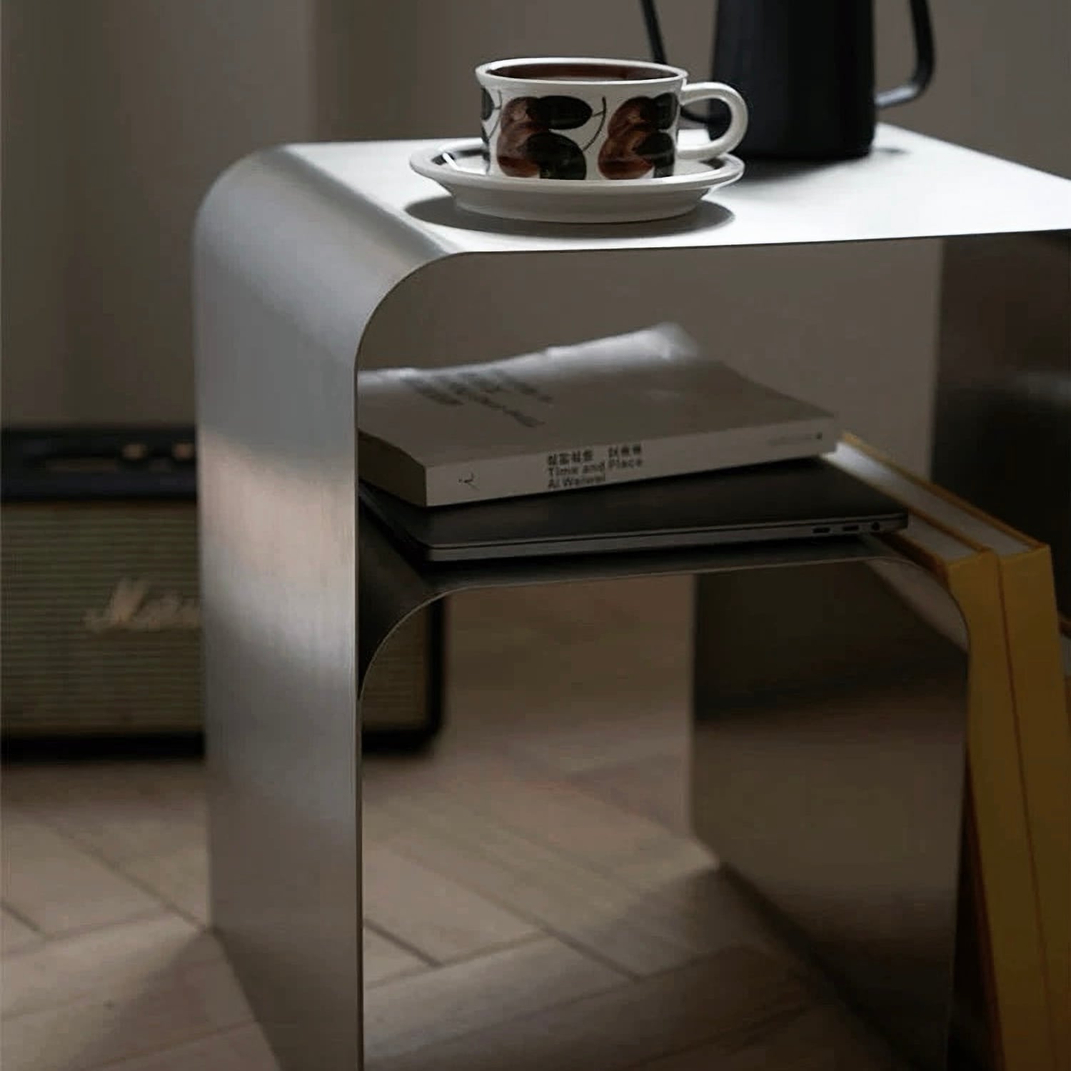 シルバーステンレス コーヒーテーブル