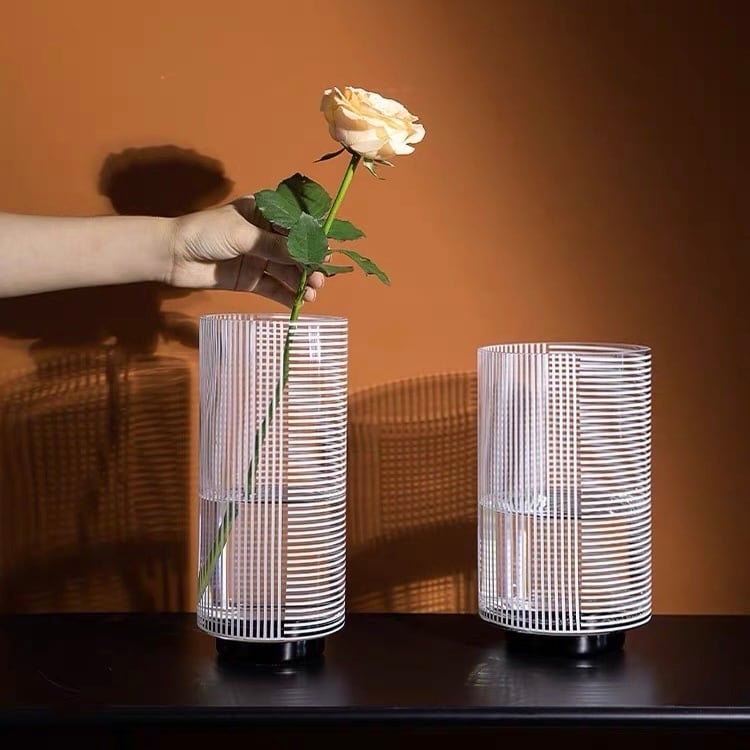 モノトーンクレール フラワーベース ワイド