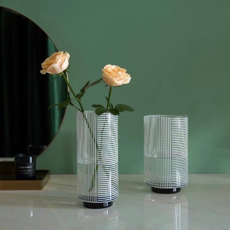 モノトーンクレール フラワーベース ワイド