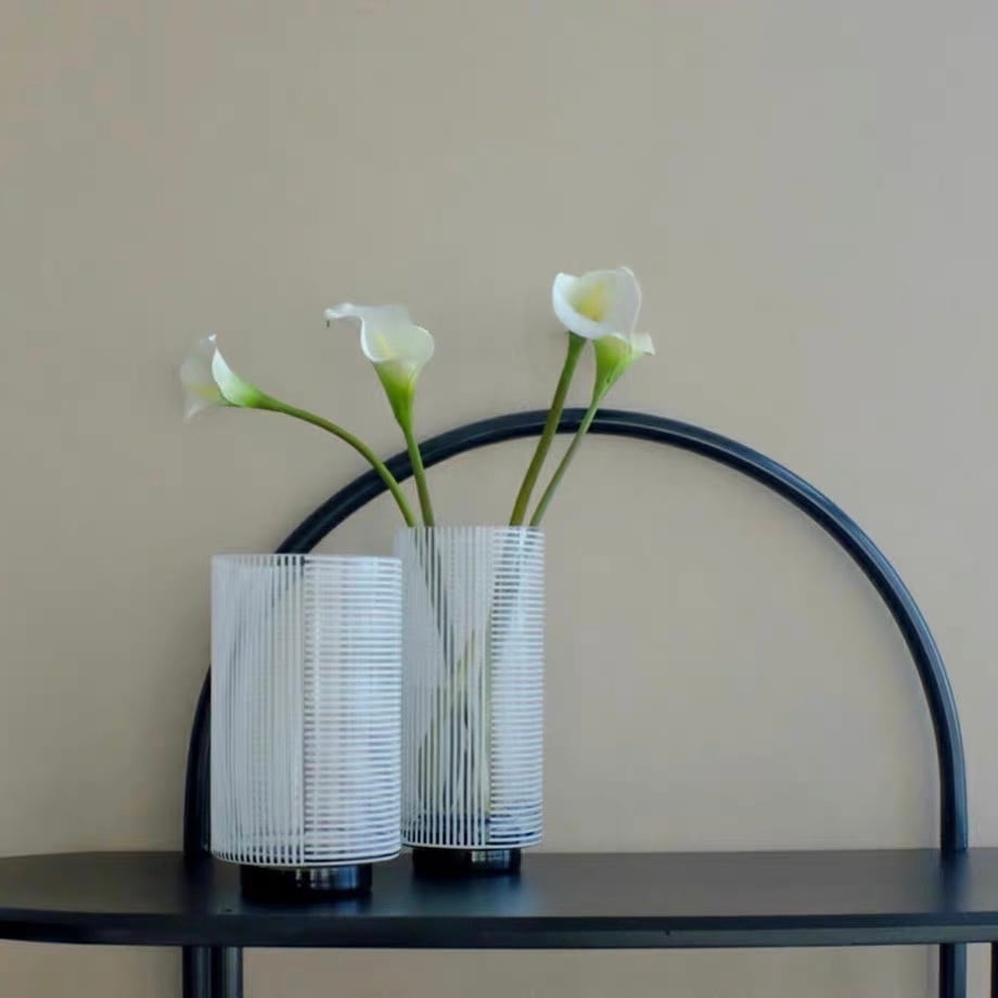 モノトーンクレール フラワーベース ワイド