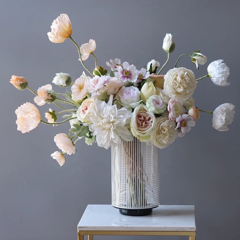 モノトーンクレール フラワーベース ワイド