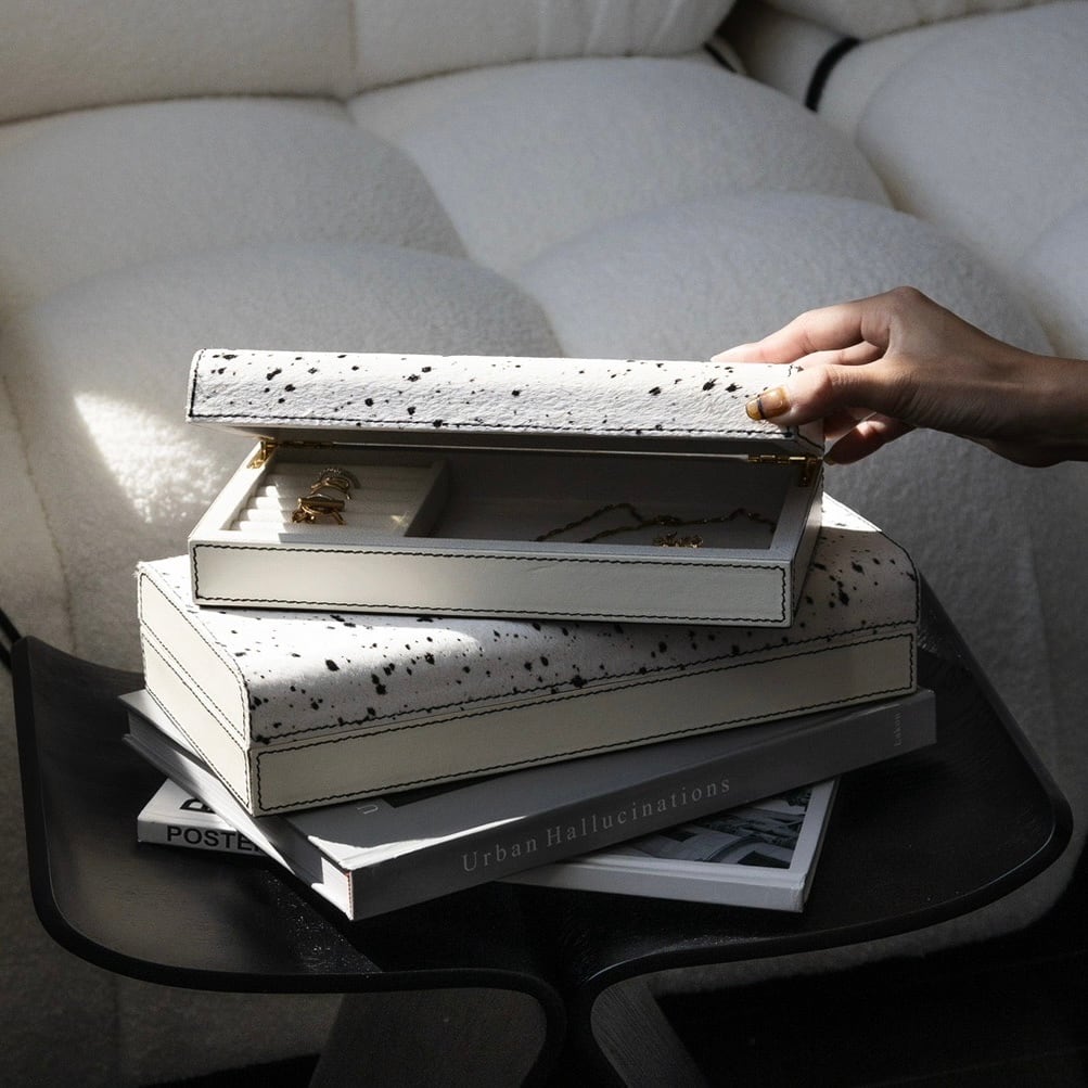 【アウトレット10%OFF】ホワイトホースシャギー ジュエリーボックス スモール