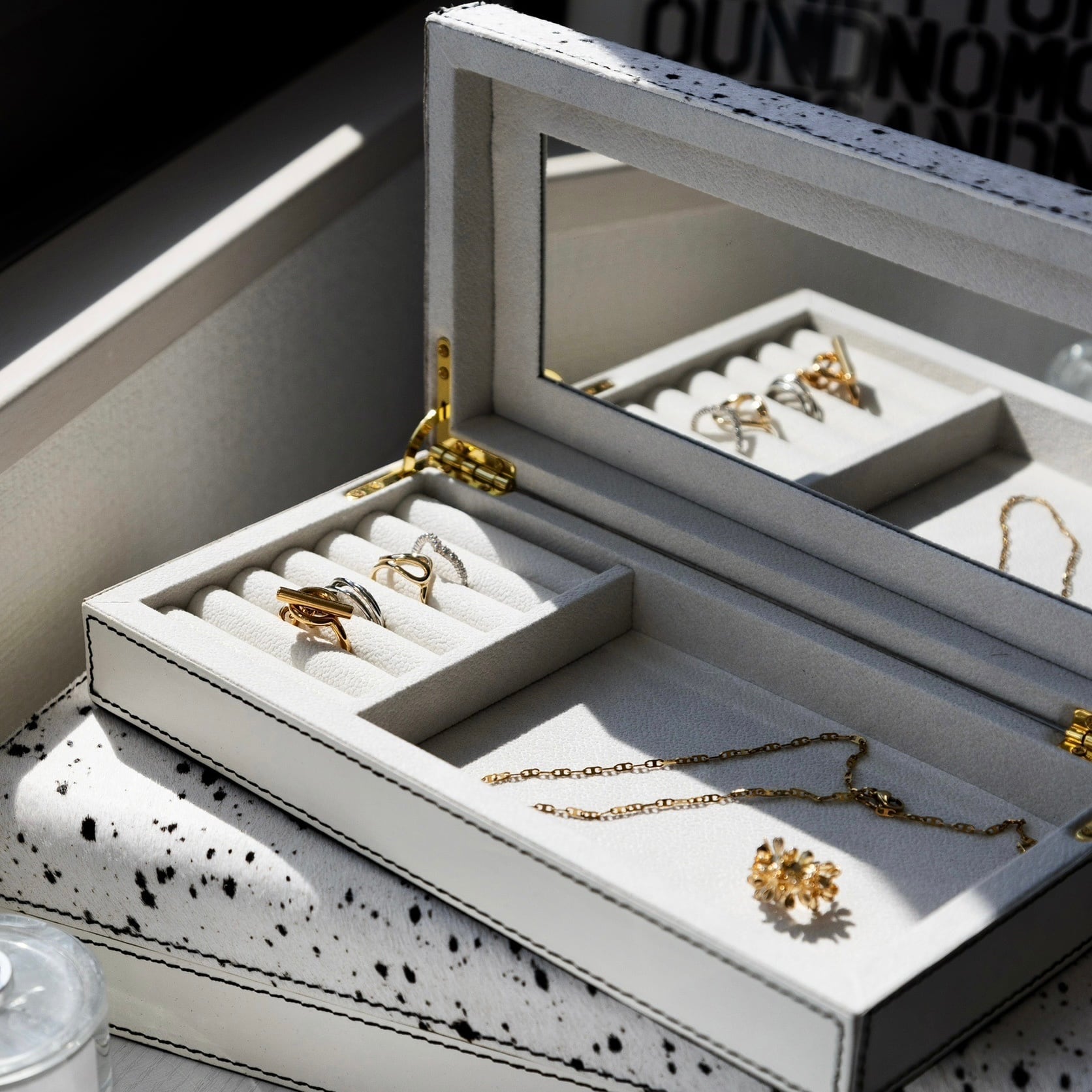 【アウトレット10%OFF】ホワイトホースシャギー ジュエリーボックス スモール