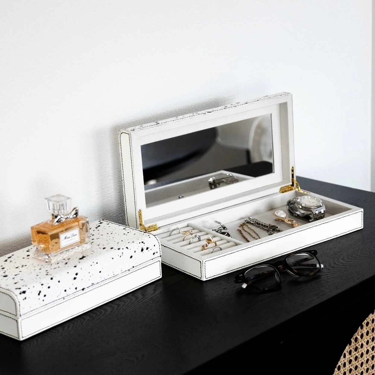 【アウトレット10%OFF】ホワイトホースシャギー ジュエリーボックス スモール