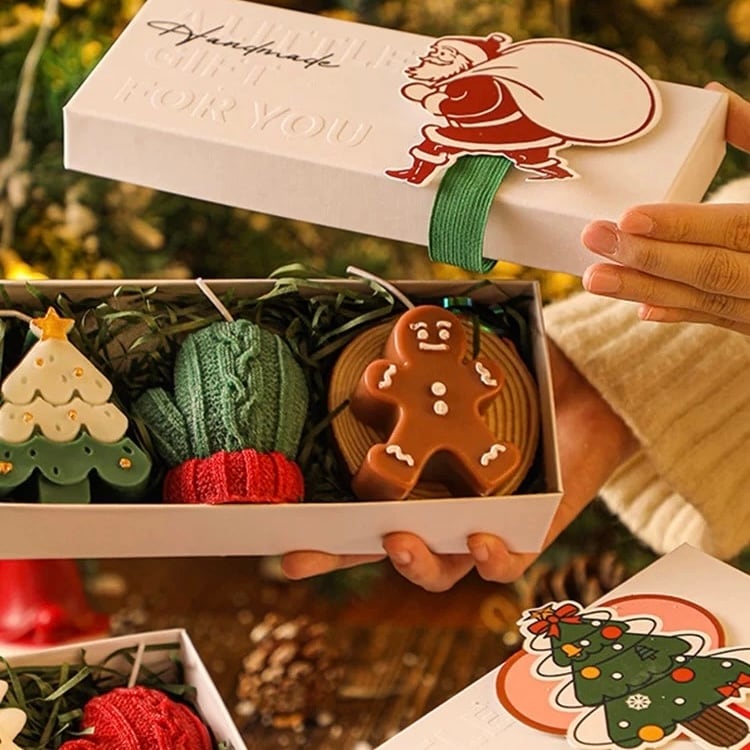 クリスマスキャンドル 3点セット