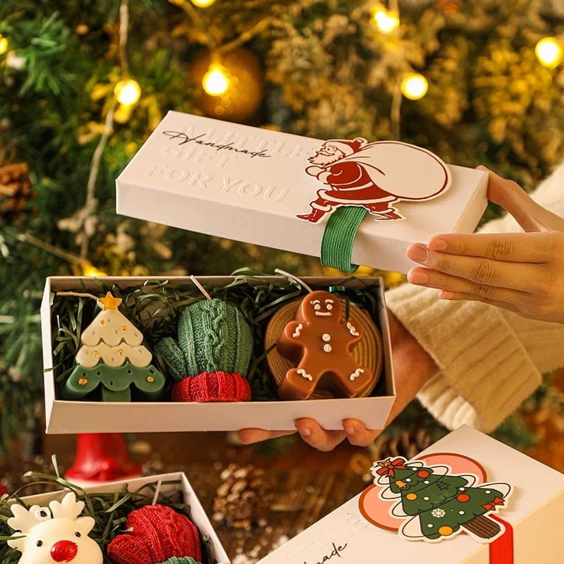 クリスマスキャンドル 3点セット