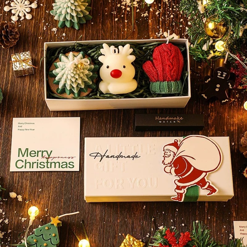 クリスマスキャンドル 3点セット