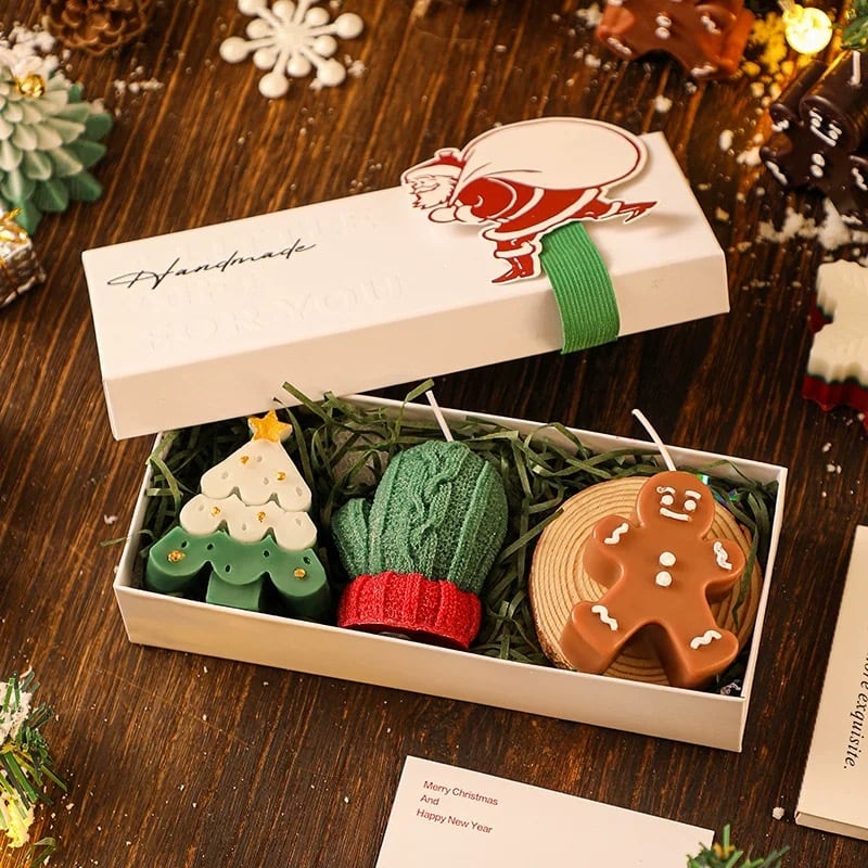 クリスマスキャンドル 3点セット