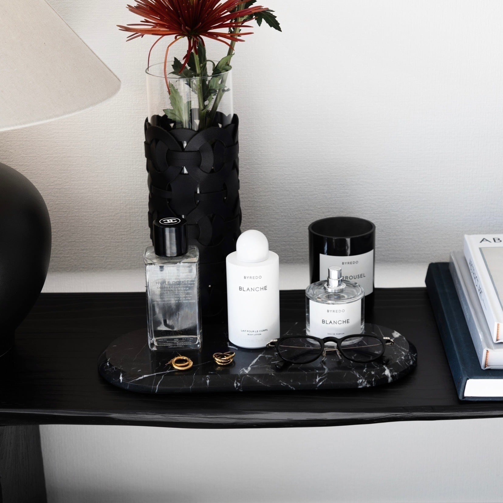 Ade×&classy 天然大理石オーバルトレイ