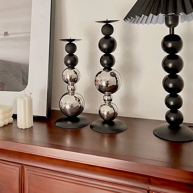 レイヘンキャンドルスタンド2点セット(キャンドル付き)