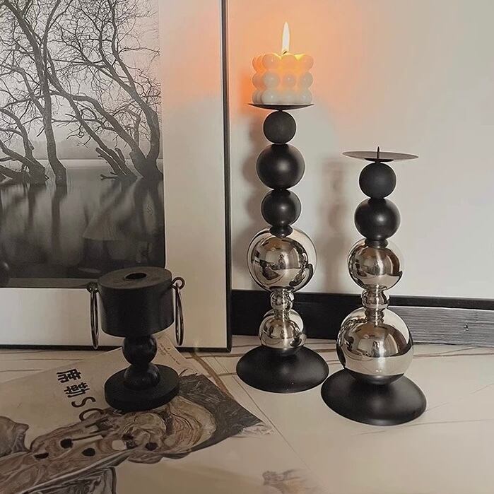 レイヘンキャンドルスタンド2点セット(キャンドル付き)