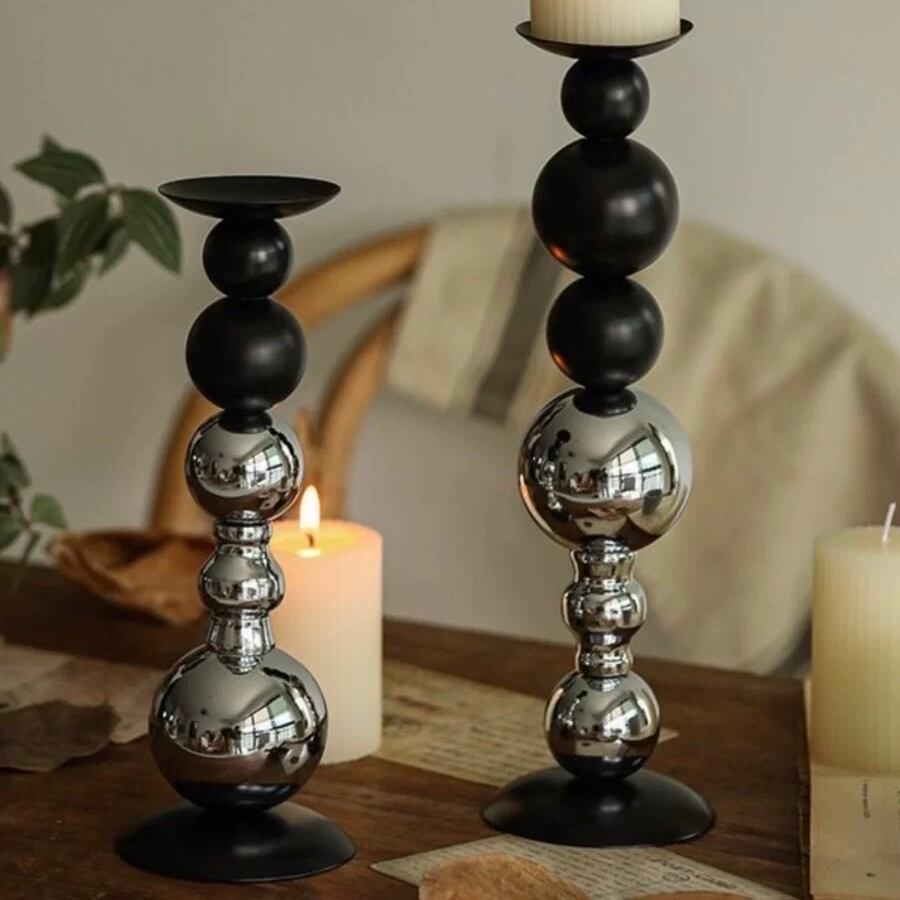 レイヘンキャンドルスタンド2点セット(キャンドル付き)