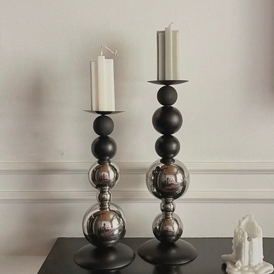 レイヘンキャンドルスタンド2点セット(キャンドル付き)