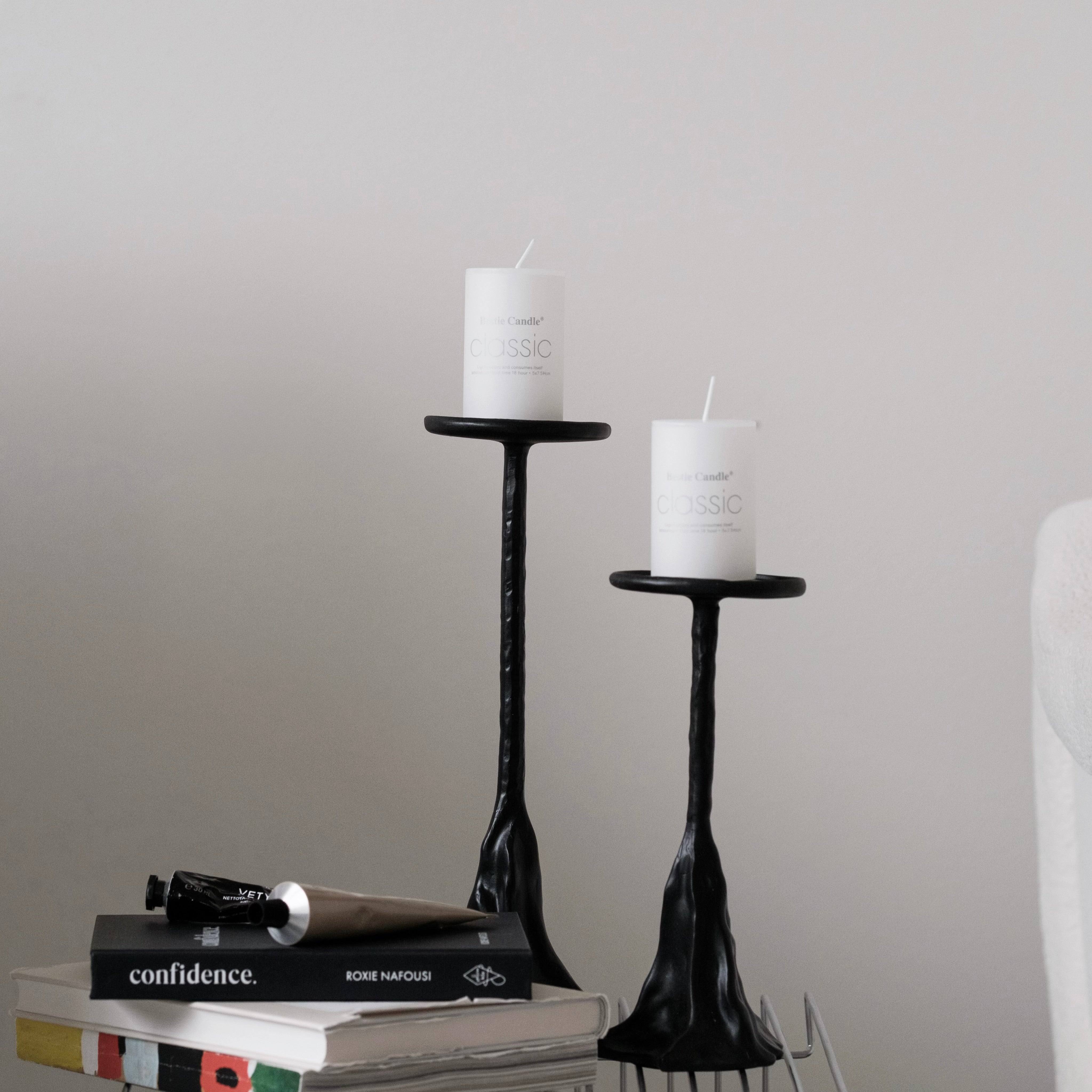 アンティークラインキャンドルスタンド(2点セット)