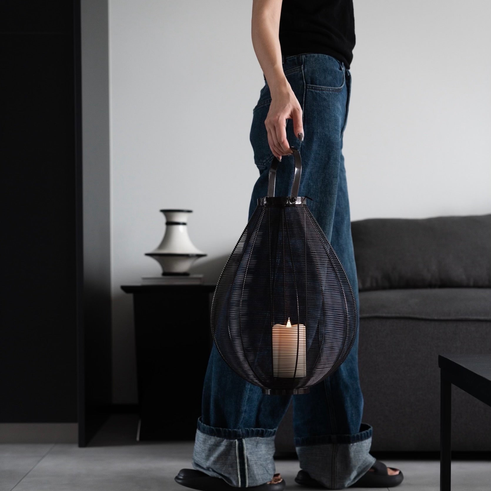 【アウトレット10%OFF】「即納品」オーバルシルエット ランタンライト