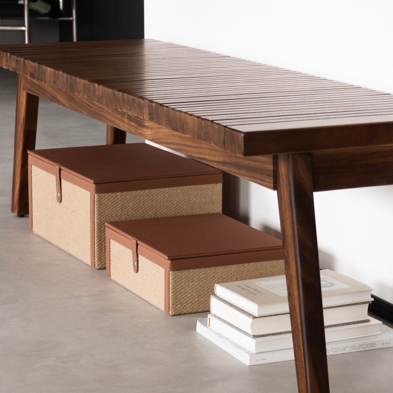 レザーライク ストレージボックス2点セット