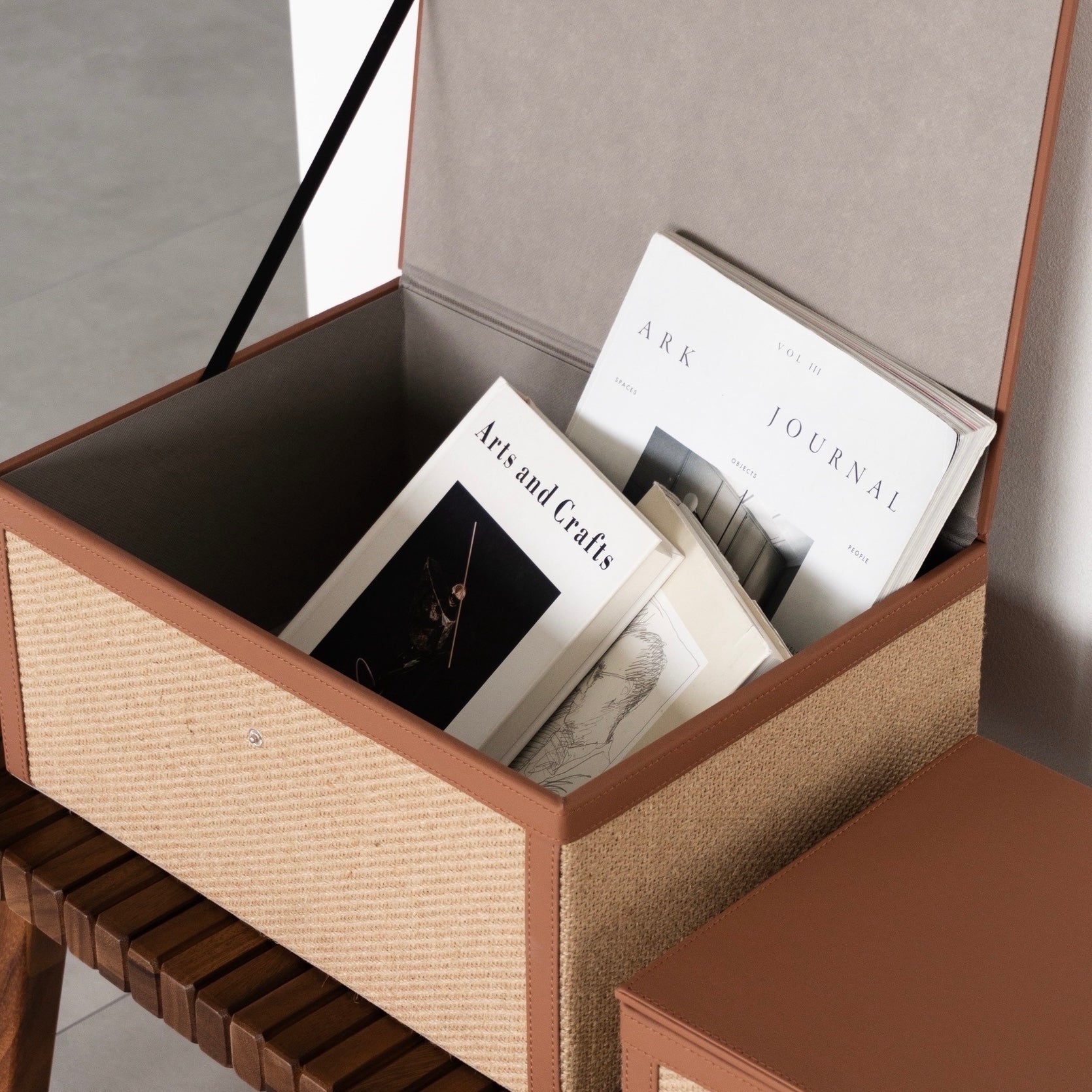 レザーライク ストレージボックス2点セット