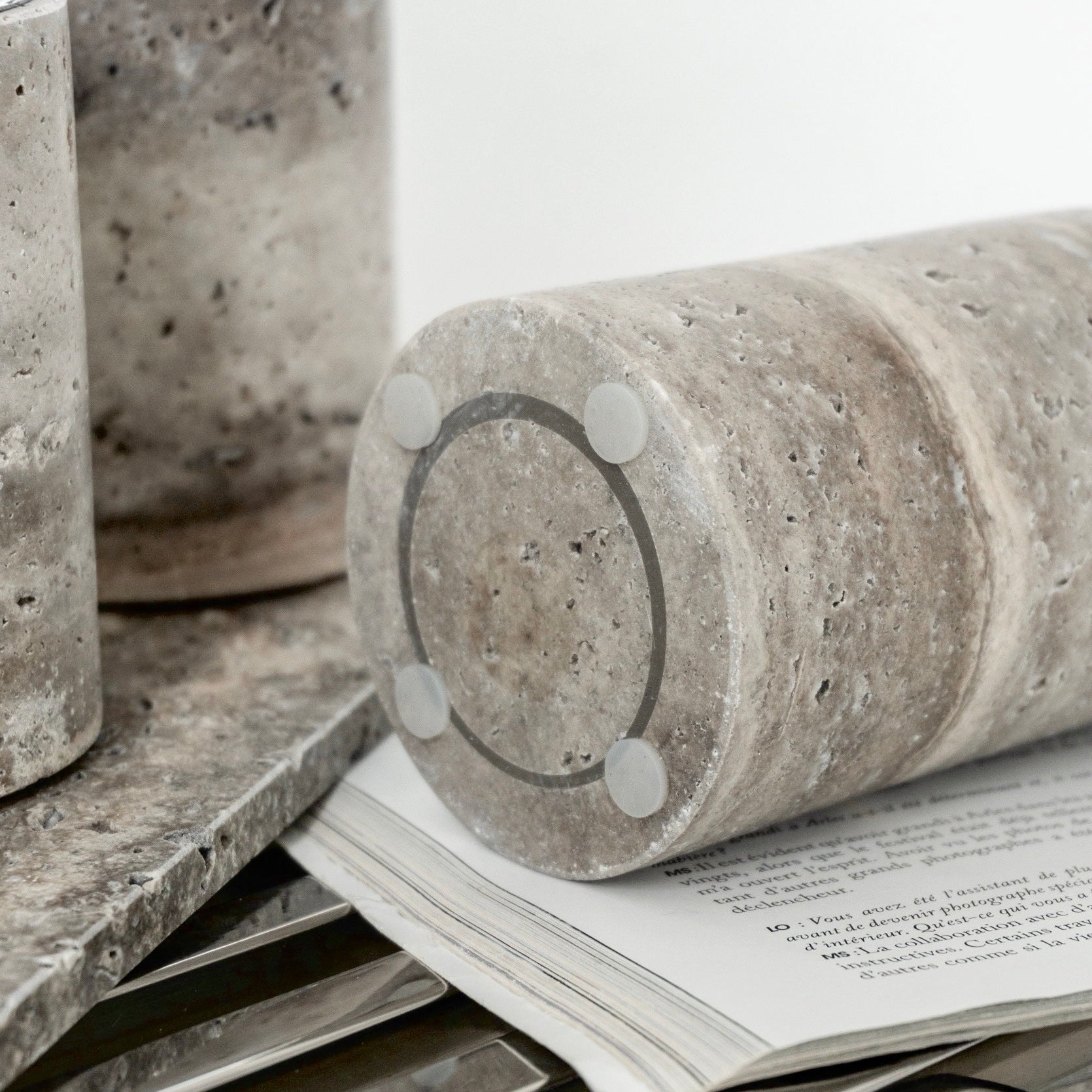 トラバーチン バスルーム4点セット