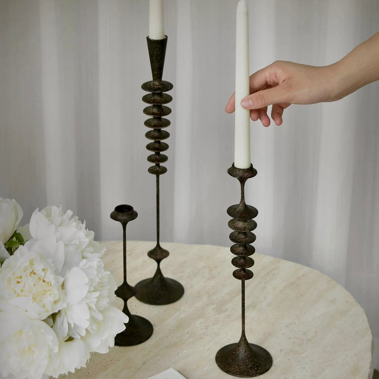 アートスパイン キャンドルスタンド3点セット