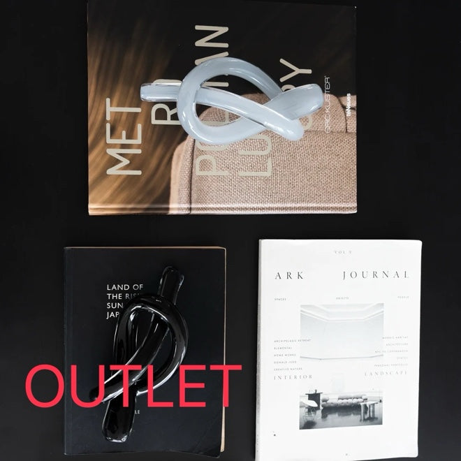【アウトレット10%OFF】ノットガラスオブジェ