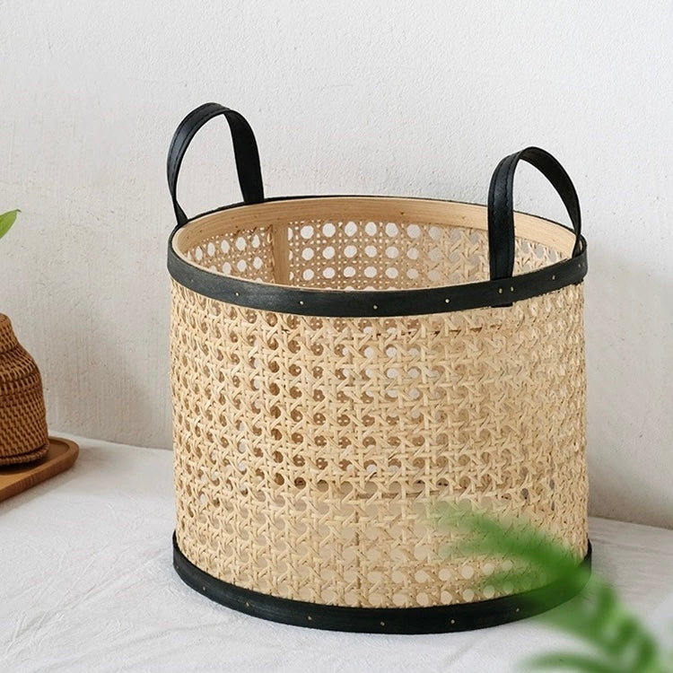 ラタン ドラムバスケット