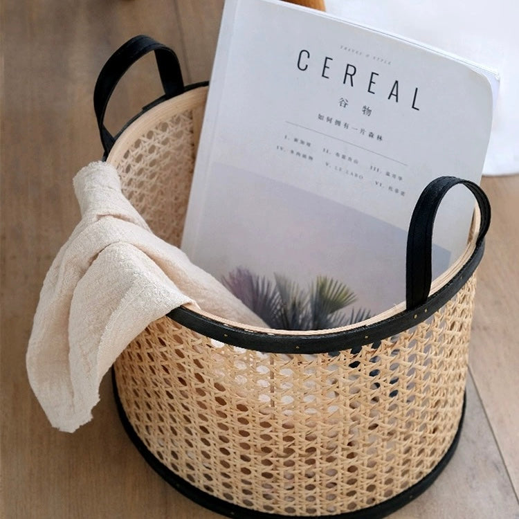 ラタン ドラムバスケット