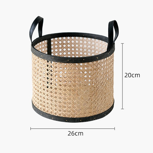 ラタン ドラムバスケット