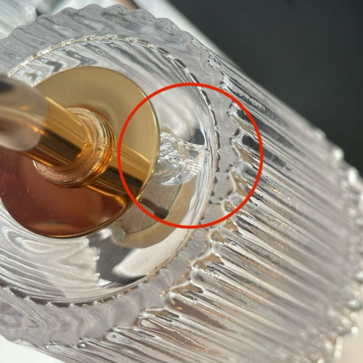 【アウトレット10%OFF】キャンドルウォーマー ストライプガラス