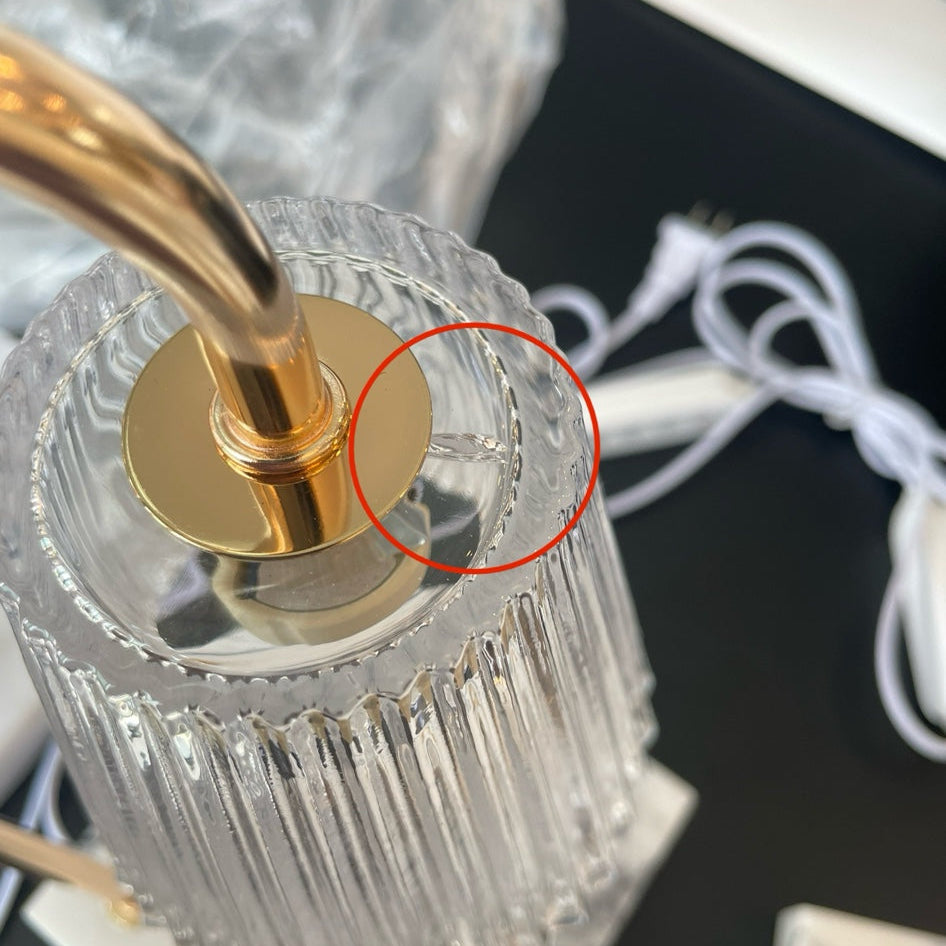 【アウトレット10%OFF】キャンドルウォーマー ストライプガラス