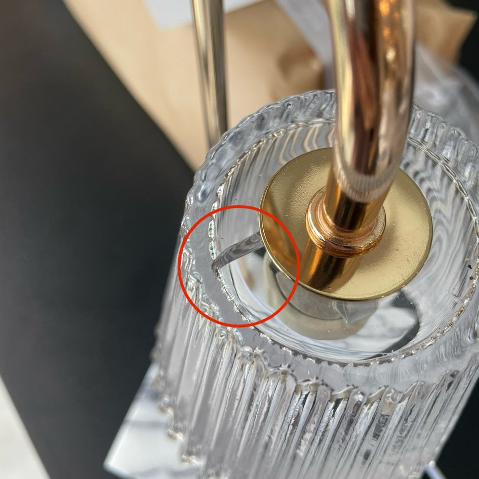 【アウトレット10%OFF】キャンドルウォーマー ストライプガラス