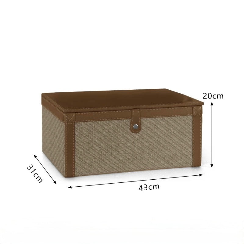 レザーライク ストレージボックス2点セット