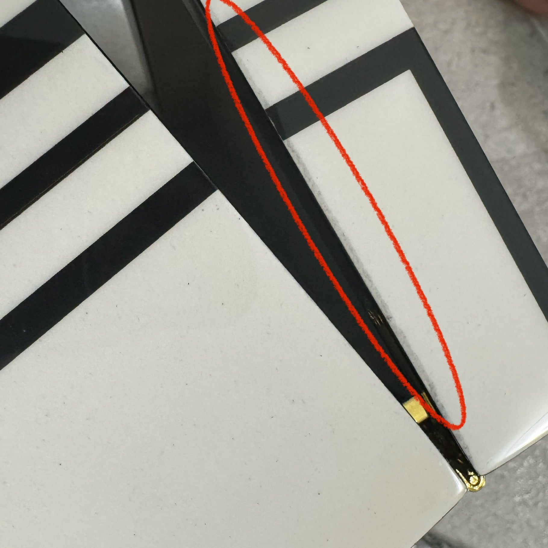 【アウトレット10%OFF】モノトーン×ゴールド インテリアボックス スモール