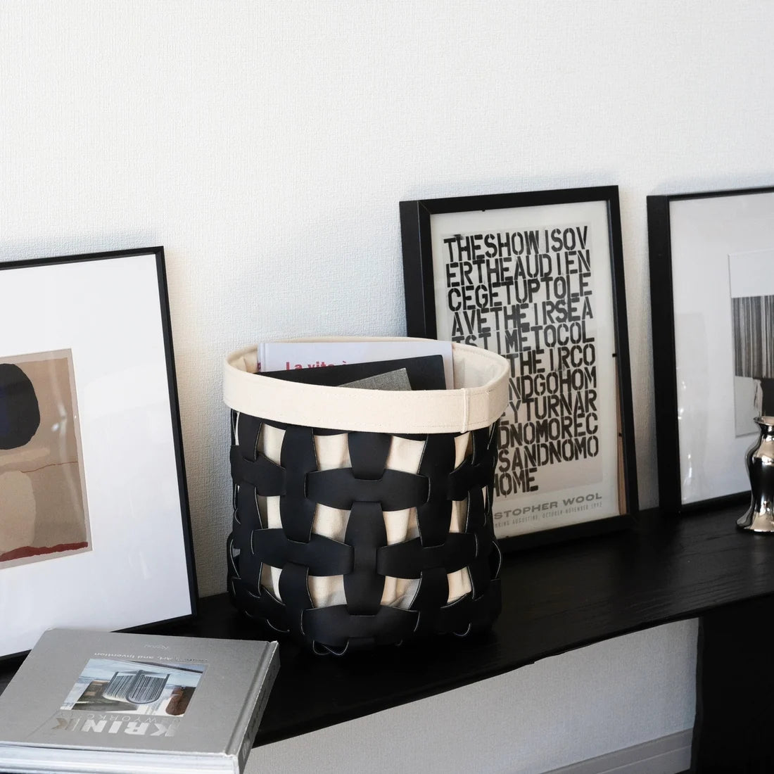 レザーバスケット