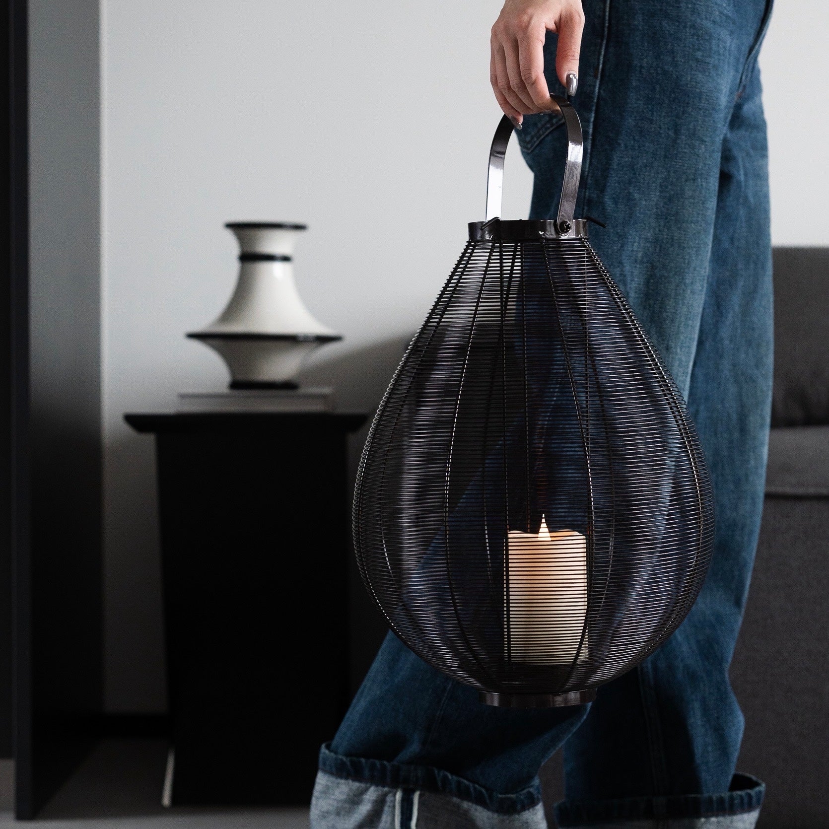 【アウトレット10%OFF】「即納品」オーバルシルエット ランタンライト