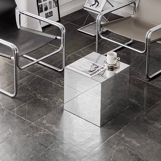 ミラーシルバーサイドテーブル