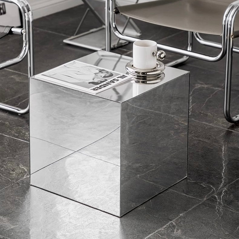 ミラーシルバーサイドテーブル