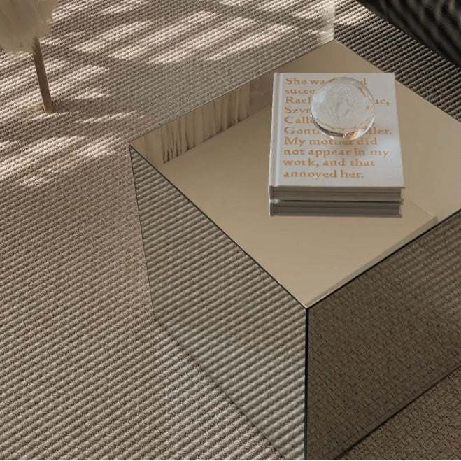 ミラーシルバーサイドテーブル