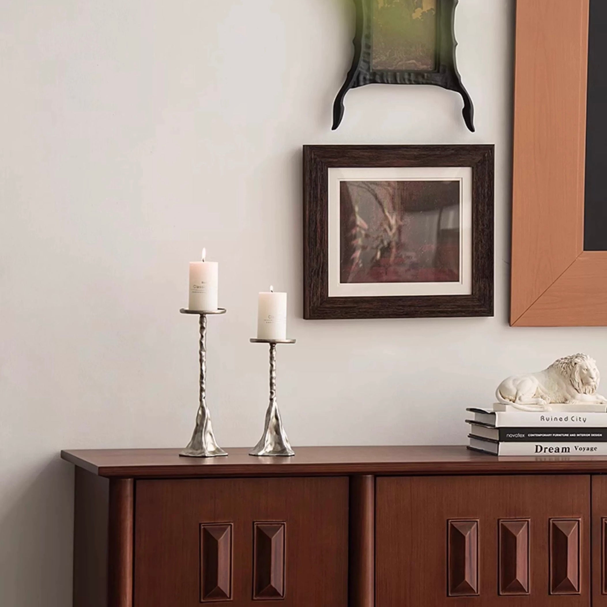 アンティークラインキャンドルスタンド(2点セット)