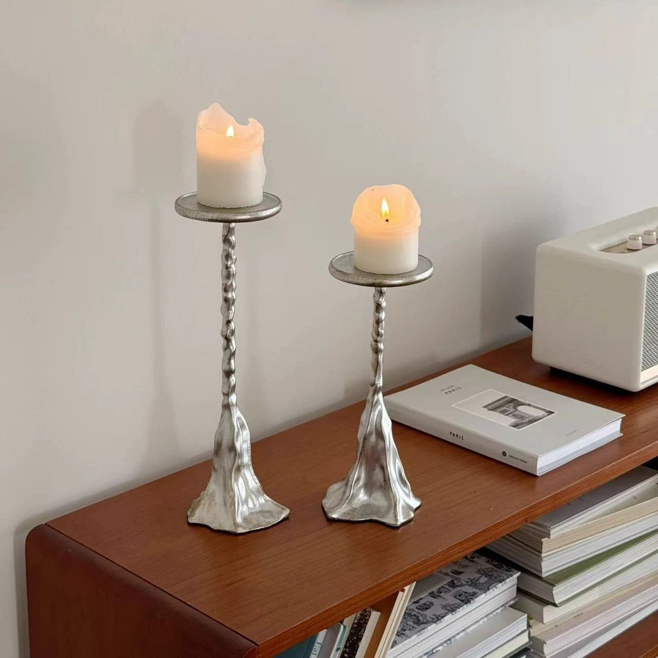 アンティークラインキャンドルスタンド(2点セット)