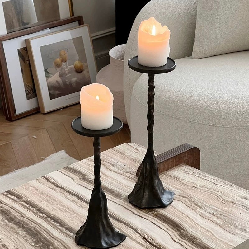 アンティークラインキャンドルスタンド(2点セット)