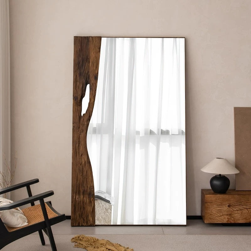 ナチュラルウッド スタンディングミラー