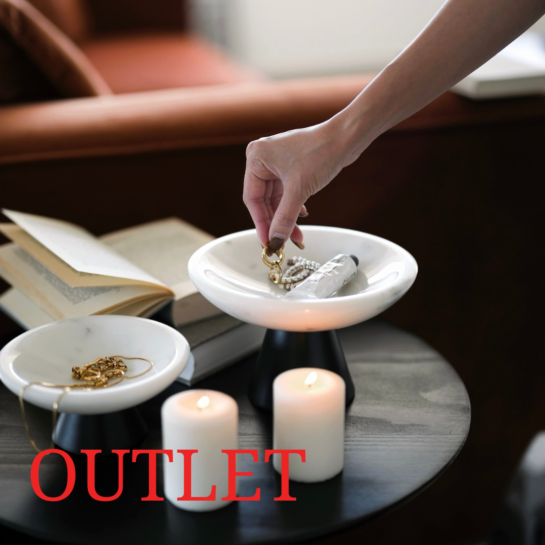 【アウトレット10%OFF】天然大理石×メタル バイカラーコンポート
