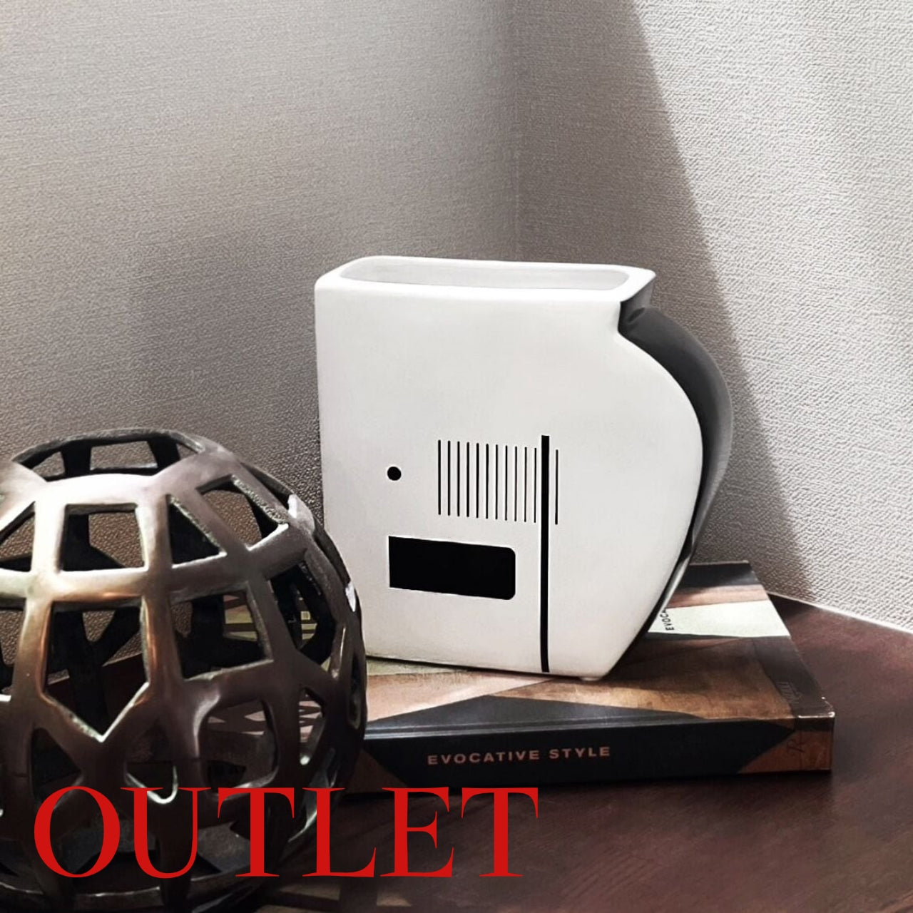 【アウトレット10%OFF】アブストラクトフラワーベース ショート