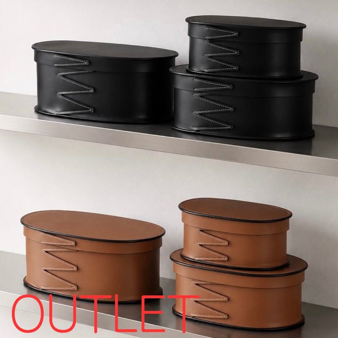 【アウトレット10％OFF】オーバルストレージケース3点セット