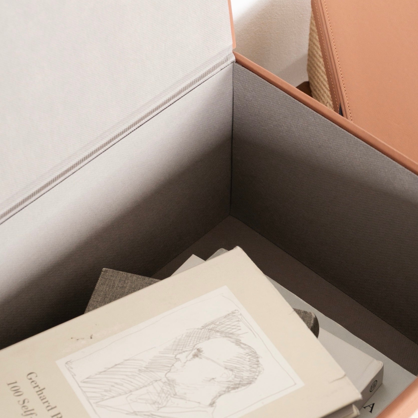 レザーライク　ストレージボックス2点セット