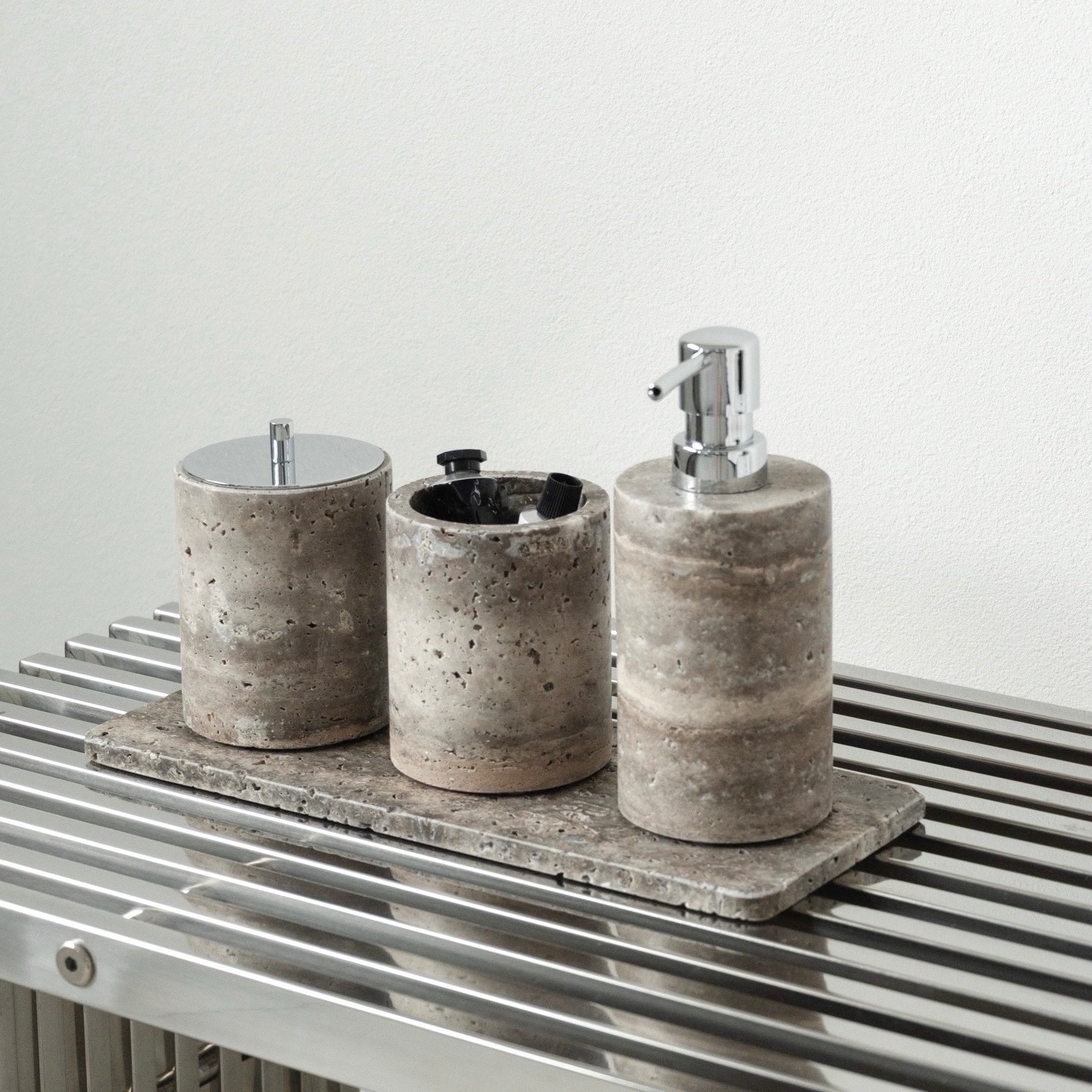 トラバーチン バスルーム4点セット