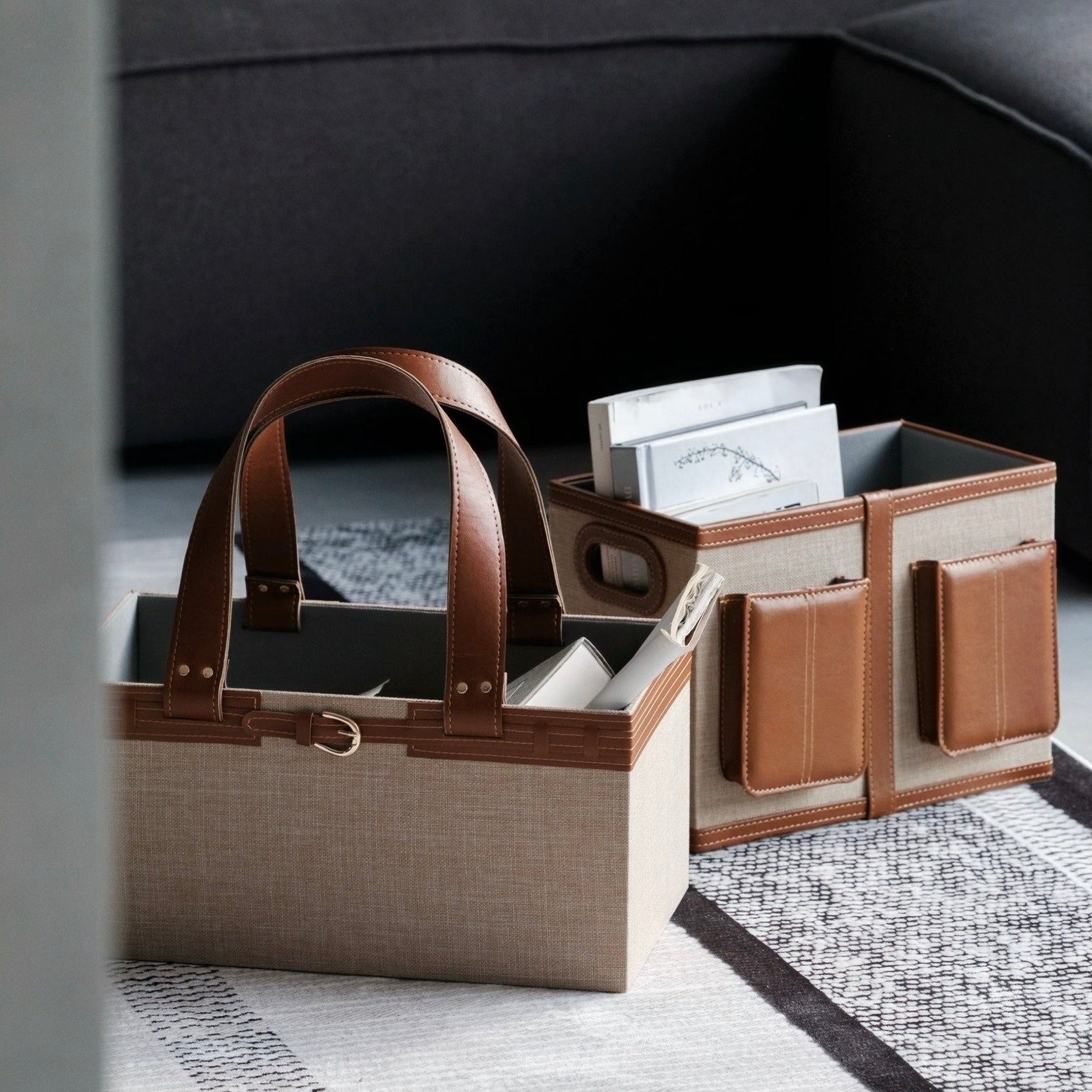 リノアート ストレージバスケット2点セット