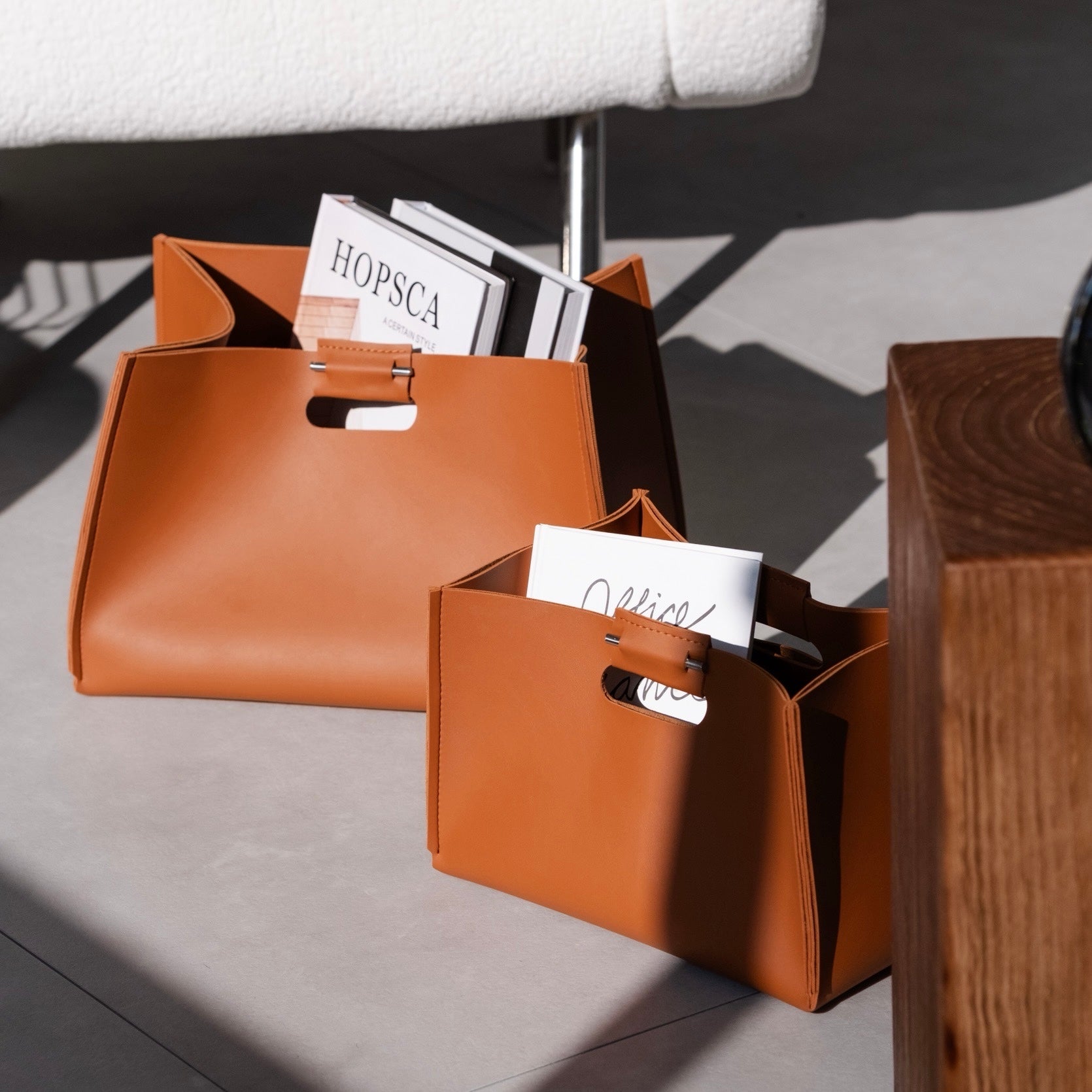 グレースレザーバスケット