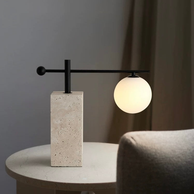 スティル トラバーチンテーブルランプ